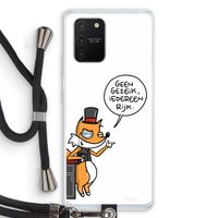 Geen Gezeik: Samsung Galaxy S10 Lite Transparant Hoesje met koord