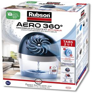 Rubson navulbare ontvochtiger AERO 360, werkt met tabs van 450 gram