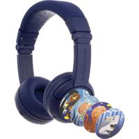 onanoff BuddyPhones® On Ear headset Kinderen Bluetooth, Kabel Donkerblauw Volumebegrenzing, Vouwbaar, Headset - thumbnail