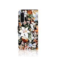 Hoesje voor Samsung Galaxy A36 Dark Flowers