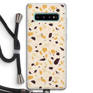 Terrazzo N°13: Samsung Galaxy S10 Plus Transparant Hoesje met koord