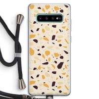 Terrazzo N°13: Samsung Galaxy S10 Plus Transparant Hoesje met koord