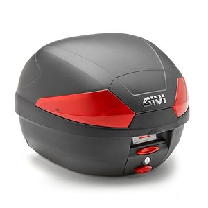 GIVI B29 Monolock Topkoffer, Topkoffers en zijkoffers voor de moto, rode reflectoren