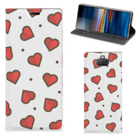 Sony Xperia 10 Plus Hoesje met Magneet Hearts