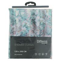 Douchegordijn Differnz Tropical Polyester 120x200 cm Roze Differnz