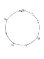 DE BEERS bracelet Clea en or blanc 18ct pavé de cinq diamants - Argent