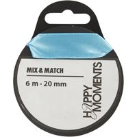 Creativ Company Satijnlint, b: 20 mm, lichtblauw, 6 m/ 1 rol