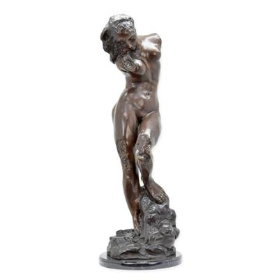 A BRONZE SCULPTURE OF EVE