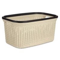 KIPIT Wasmand - cr?me/beige - kunststof - rotan - 36 L