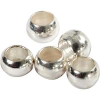 Creativ Company Knijpkralen, d 2 mm, zilver, 100 stuk/ 1 doos