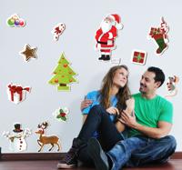 Kerstmis decoraties sticker