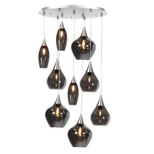 Hanglamp Cambio nikkel 9 lichts