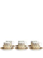 Missoni Home lot de 6 tasses à café Zig Zag - Marron - thumbnail