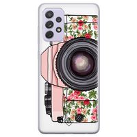 Samsung Galaxy A72 siliconen telefoonhoesje - Hippie camera