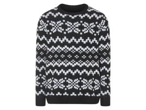 LIVERGY Heren Kersttrui (Zwart, M)