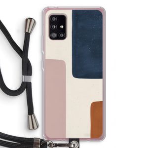 Geo #5: Samsung Galaxy A51 5G Transparant Hoesje met koord