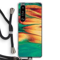 Green Inferno: Sony Xperia 1 III Transparant Hoesje met koord