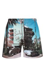 Orlebar Brown short de bain Bulldog Photographic - Bleu - thumbnail