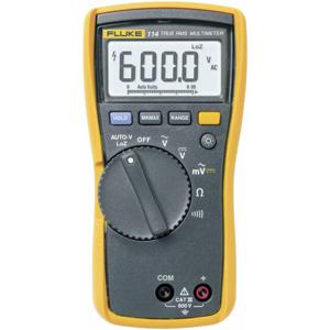 Fluke 114 Multimeter Kalibratie (ISO) Digitaal CAT III 600 V Weergave (counts): 6000