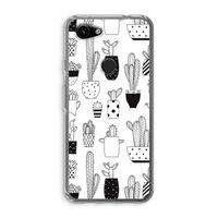 Cactusmotief: Google Pixel 3a Transparant Hoesje