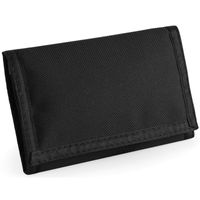 Portemonnee/portefeuille zwart 13 cm - thumbnail