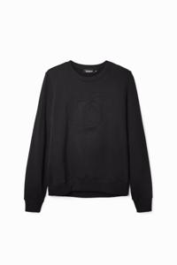 Sweatshirt logo reliëf - BLACK - XXL