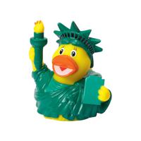 Badeendje USA New York vrijheidsbeeld - rubber - 8 cm - Cadeau feestartikelen - speelgoed