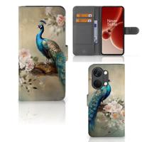 Telefoonhoesje | Met pasjeshouder | voor OnePlus Nord 3 Vintage Pauwen