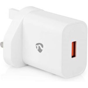 Oplader | Snellaad functie | QC3.0 | 3.0 A | Outputs: 1 | USB-A | 18 W | Automatische Voltage Select
