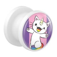 Tunnel met Chubby Unicorn Design Acryl Tunnels & Plugs - thumbnail