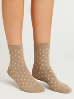 Dames sokken 1-pack - Dots - Vrolijke en leuke dames sokken met stippel print