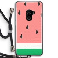 Watermeloen: Xiaomi Mi Mix 2 Transparant Hoesje met koord