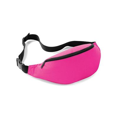 Heuptasje/buideltasje - 1x - fuchsia roze - 38 cm - festivaltasjes - Reis/vakantie/wandel tasje