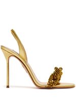 Aquazzura sandales Chain Of Love 105 mm - Or