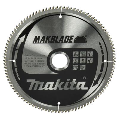Makita Afkortzaagblad voor Hout | Makblade | Ø 216mm Asgat 30mm 100T - B-32867