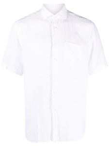 Xacus chemise en lin à manches courtes - Blanc