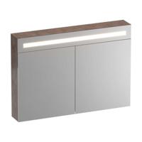 Brauer Promise Deluxe Spiegelkast - 100 cm - met Directe Verlichting - 2 Dubbelzijdige Spiegeldeuren - Erosion