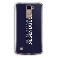 Blijve plakken in Negenduust: LG K10 (2016) Transparant Hoesje