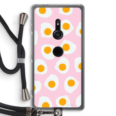 Dancing eggs: Sony Xperia XZ2 Transparant Hoesje met koord