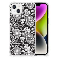 iPhone 14 Case Black Flowers - thumbnail