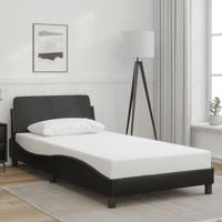 Bedframe "Dover" kunstleer zwart 100x200 cm
