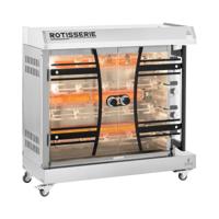 Gas kippenspit - 4 spiesen voor 24 kippen - verlichting en wielen - Royal Catering Gas kippenspit - 4 spiesen voor 24 kippen - verlichting en wielen - Royal Catering