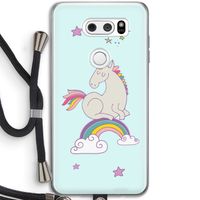 Regenboog eenhoorn: LG V30 Transparant Hoesje met koord