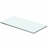 Wandschap transparant 40x15 cm glas