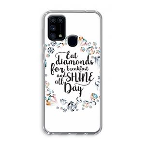Diamonds: Samsung Galaxy M31 Transparant Hoesje