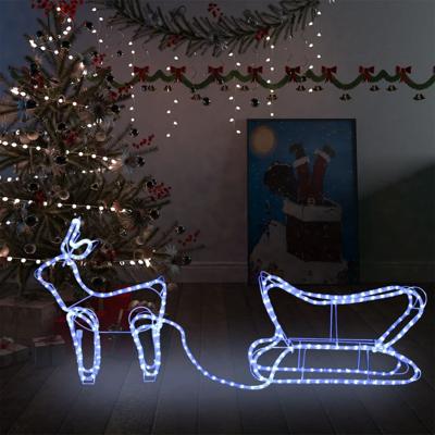 VidaXL Kerstdecoratie rendier en slee 252 led&apos;s