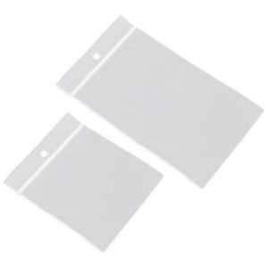 200x Plastic zakjes met gripsluiting 40 x 40 mm en 40 x 60 mm   -