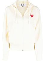 Comme Des Garçons Play sweat zippé - Blanc