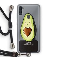 Avocuddle: Samsung Galaxy A11 Transparant Hoesje met koord