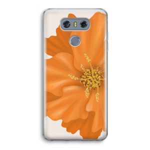Orange Ellila flower: LG G6 Transparant Hoesje